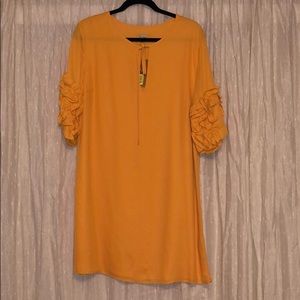 Crimeux dandelion yellow Cali dress